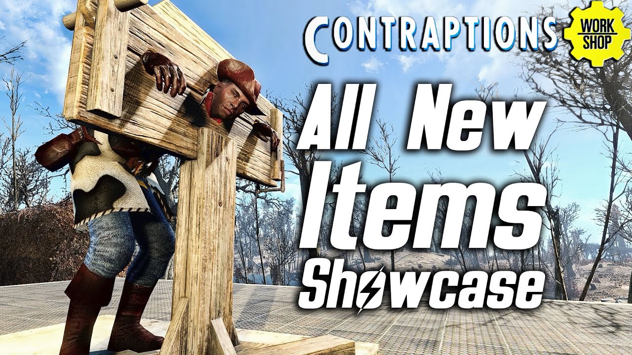 Fallout 4 Contraptions Dlc All New Items Showcase Youtube