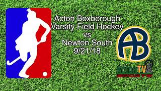 Acton Boxborough Varsity Field Hockey vs Newton South 9/21/18