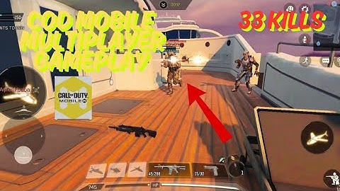 COD mobile multi-player gameplay 33 kills, hunter killer drone multi kill