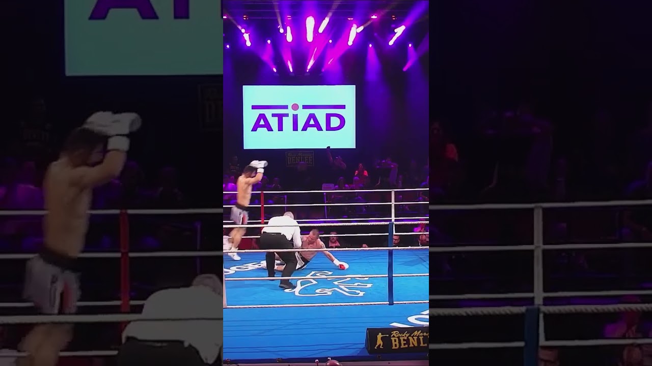 Khurshed Kakhorov scores knockdown | UGRO Boxteam | 