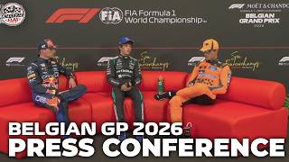 F1 Drivers Post Qualifying Press Conference Belgian Grand Prix 2026