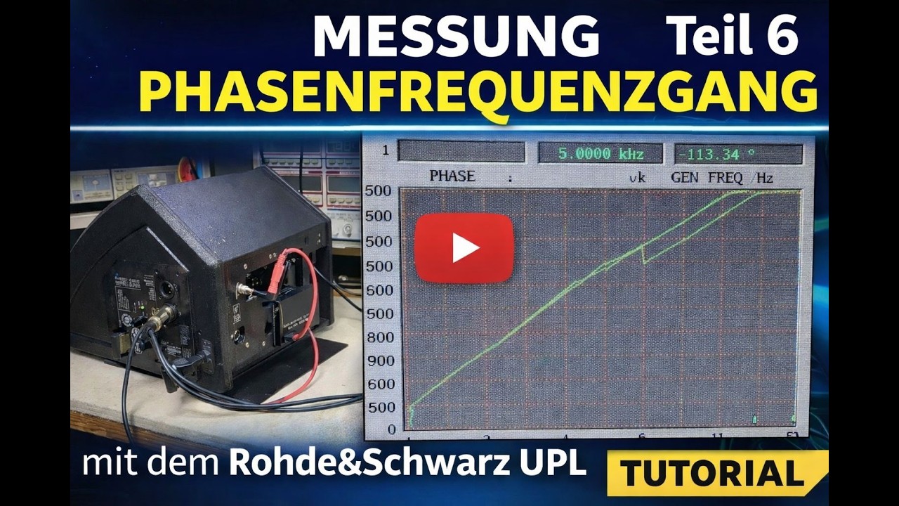 Messung mit R&S UPL: Teil6 (Phasen-Frequenzgang)