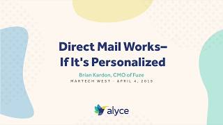 Direct Mail Works—If It's Personalized