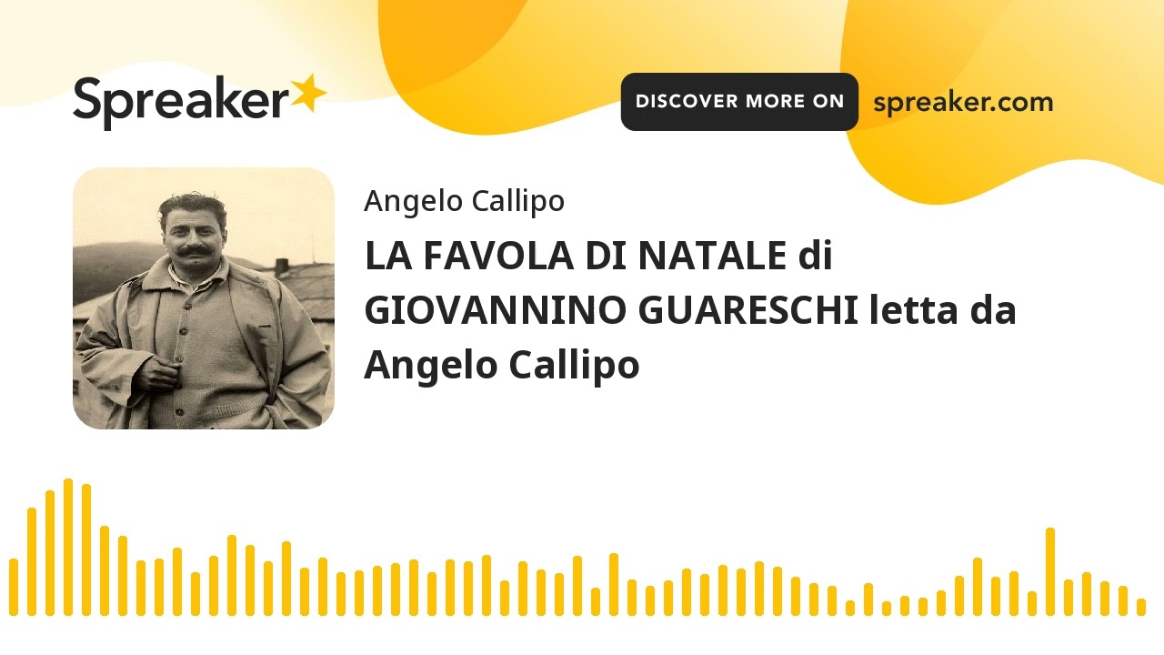 LA FAVOLA DI NATALE di GIOVANNINO GUARESCHI letta da Angelo Callipo audiolibri italiani gratis