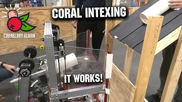 REEFSCAPE Coral Station Intake and Transfer Mechanism Works | Cranberry Alarm | Robot in 3 Days Ri3D