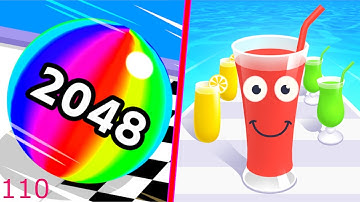 Ball Run 2048 Vs Juice Run All Levels Android, iOS Gameplay 110