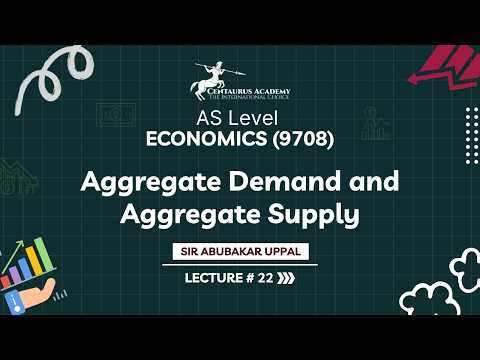 AS Economics (9708) | Aggregate Demand and Aggregate Supply (Part 1) | Lecture 22