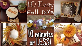 Ten Easy Fall DIYs in 10 minutes or less