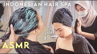 ASMR Creambath | World's Cheapest & Most Complete Hair Spa Only in Indonesia