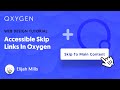 How To Create Accessible Skip Links For Your WordPress Site Using Oxygen