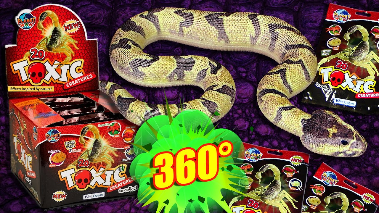 Blue Ocean ® Planet Wow - Toxic Creatures / Giftige Tiere - alle 20 Kreaturen im 360° Close Up