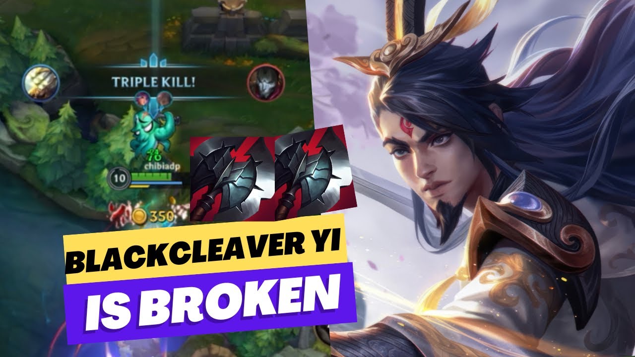 MASTER YI WILD RIFT BUILD BLACK CLEAVER IS BROKEN - eternal sword