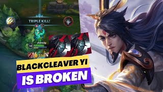 Master Yi Wild Rift Build Black Cleaver Is Broken - Eternal Sword