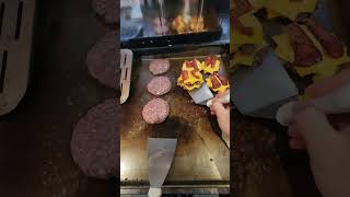 POV Busy Smash Burger Shift 🍔🔥 Making Juicy Burgers Nonstop | Jordan Burguer