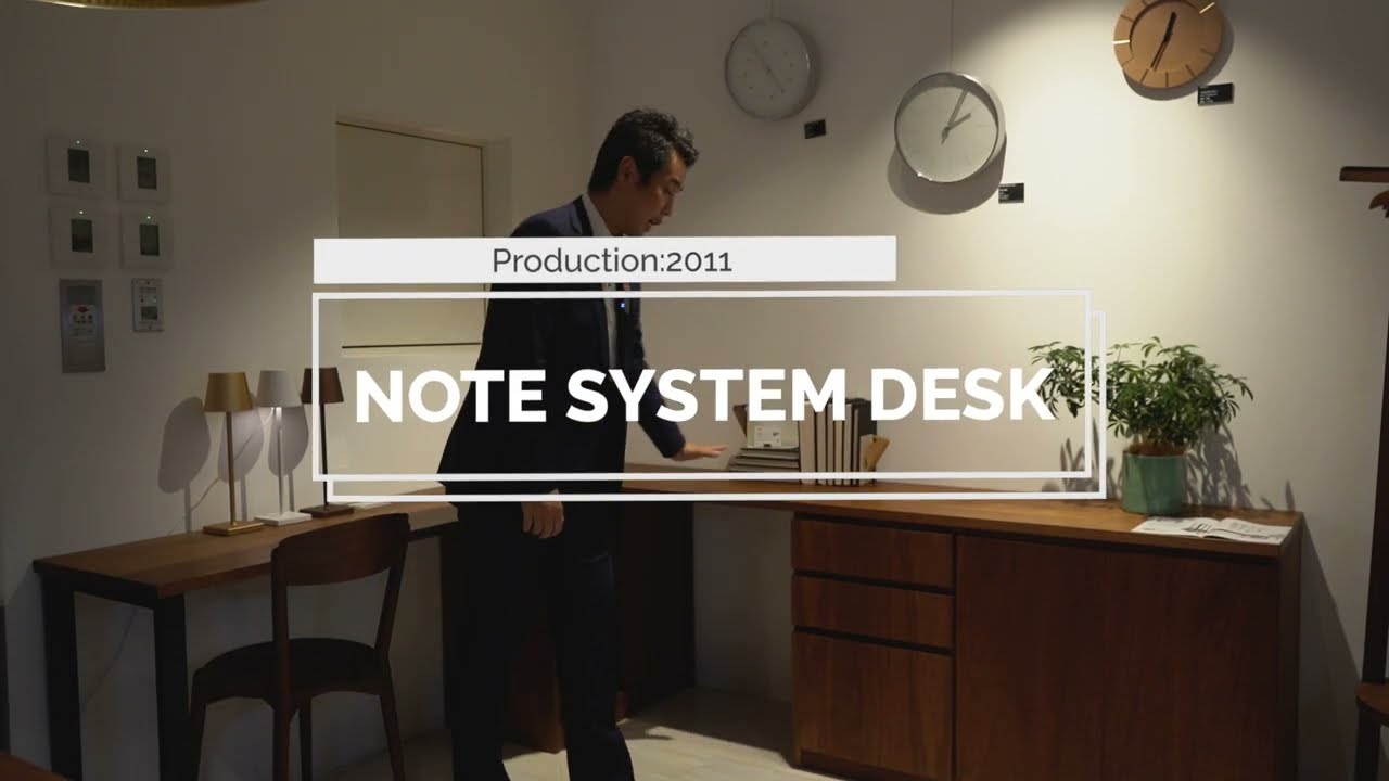 NOTE SYSTEM DESK/ノート システムデスク - YouTube