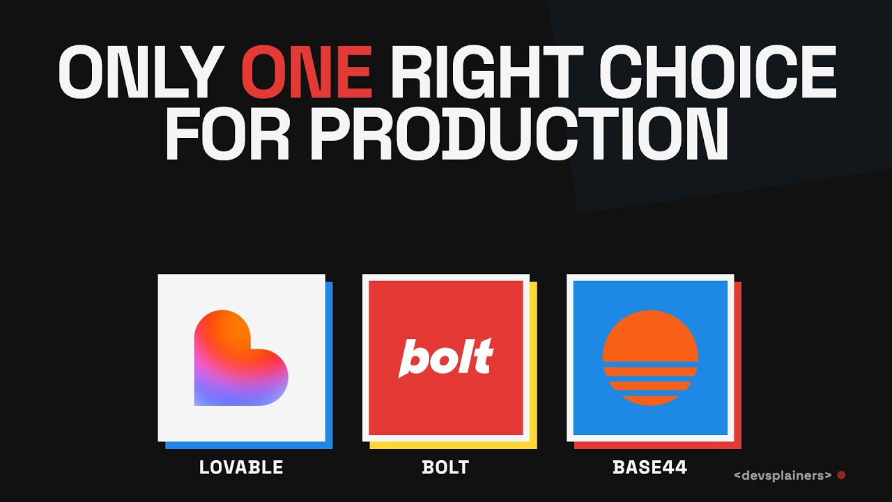 Thumbnail for the Devsplainers video: Why Devs Hate AI App Builders: Lovable, Bolt, Base44