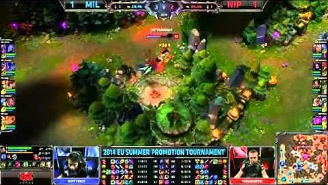 Millenium vs Ninjas in Pyjamas (Game 3) | 2014 EU LCS Summer Promotion Tournament [HQ]