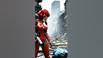 She’s Metal, They’re Dead — Fire Against Zombies  #zombie #survival #robot #shorts #shortvideo