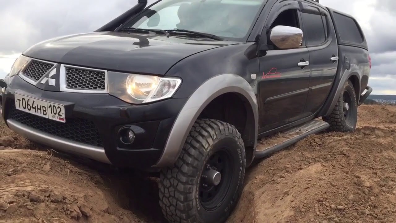 Патфайндер против L200, диагональ - YouTube