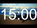 15 MINUTE TIMER W Ocean Waves 