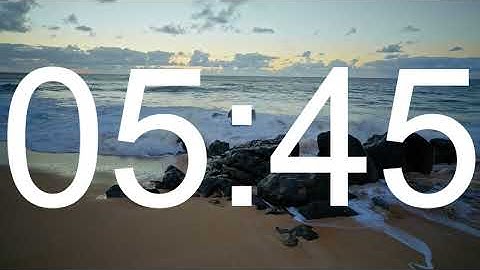 15 MINUTE TIMER w/ Ocean Waves