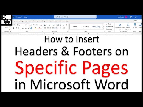 Video: 4 maniere om persoonlike kop of voetnote in Microsoft Word in te voeg