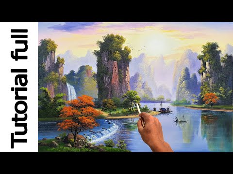 Video Học vẽ tranh sơn thủy cùng Mỹ Thuật Việt, LH mua trọn... - YouTube