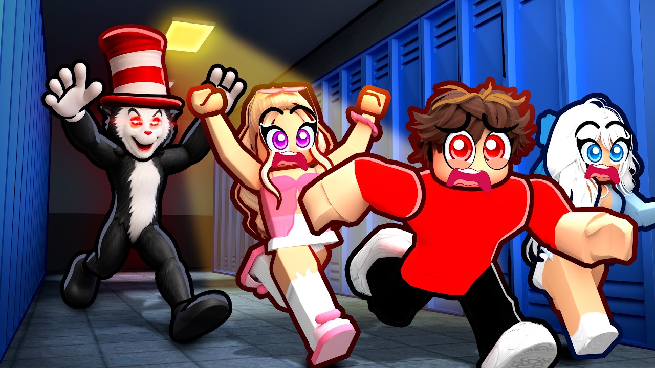 ROBLOX RUN FROM CAT IN THE HAT...