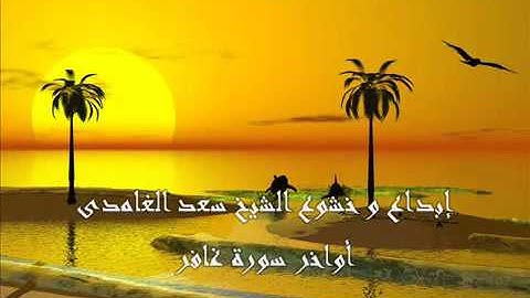 إبداع وخشوع الشيخ سعد الغامدي أواخر سورة غافر