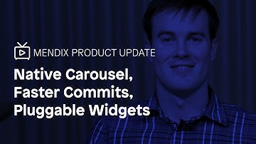 Native Carousel, Faster Commits, Pluggable Widgets - Mendix 8.7 release video March 2020