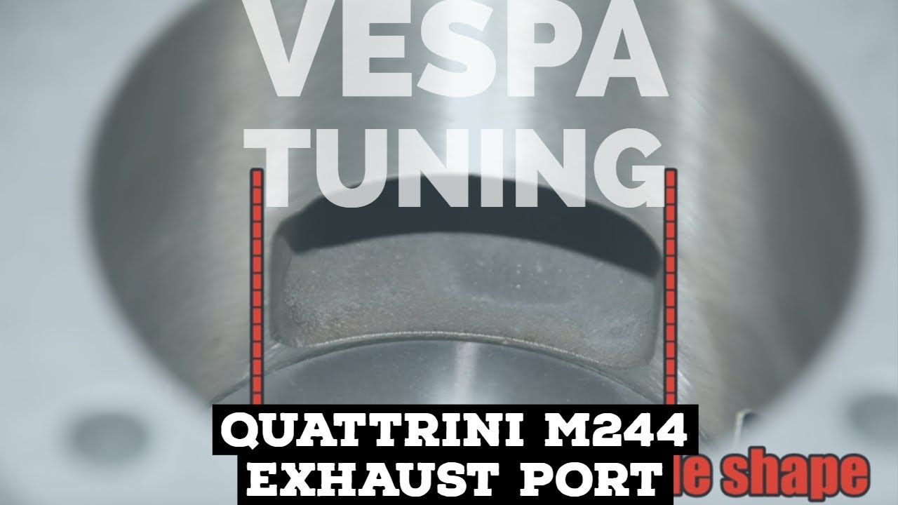 vespa QUATTRINI M244 exhaust port shape & MOUNTING FMPSolid PASSion