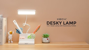 XECH Desky Lamp with Pen Holder | Multifunctional Table Lamp