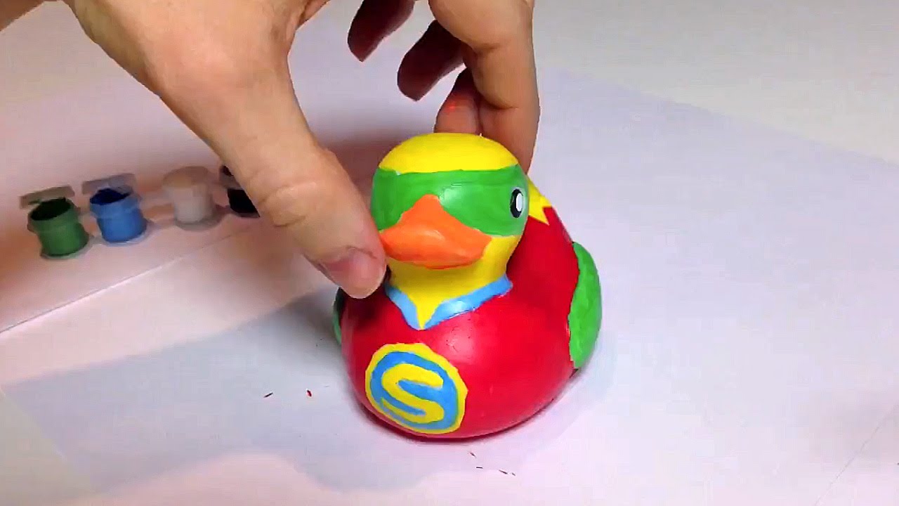 painting rubber ducks