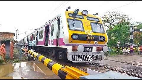 New Glossy ICF Emu Train : Local Train Furious  Moving Throughout Railgate