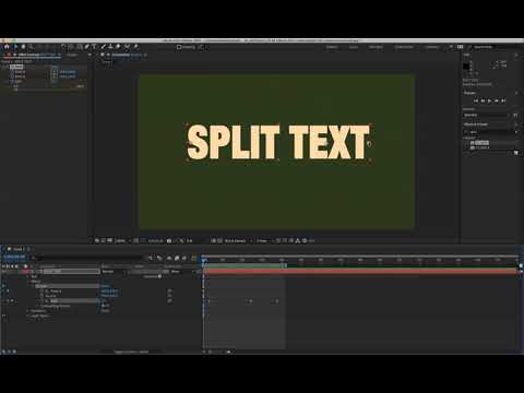 How to Create Split Text Using Effects