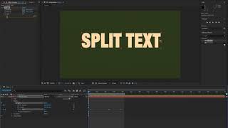 How to Create Split Text Using Effects