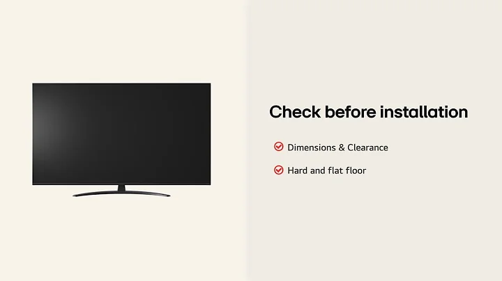 LG 4K UHD TV : Installation Guide – UHD 50 55 65 – Round Type