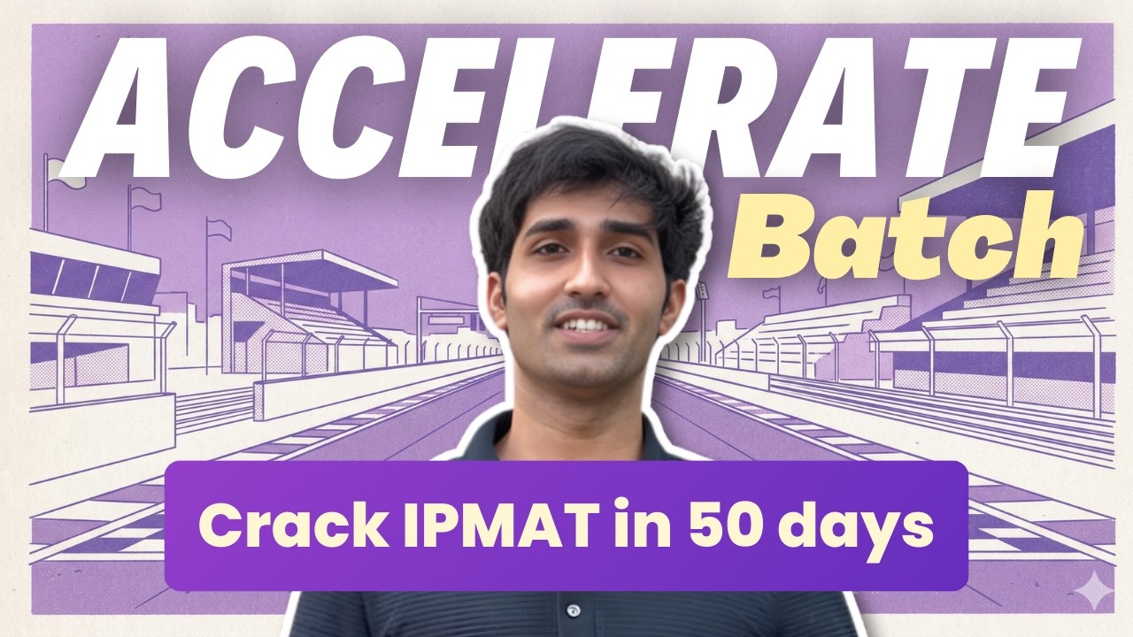 Crack IPMAT in 50 Days | IPMAT'26 Crash Course by AceIPM 🔥 Accelerate ...