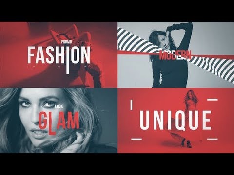 Squeeze Text Fashion Promo - After Effects template - 동영상