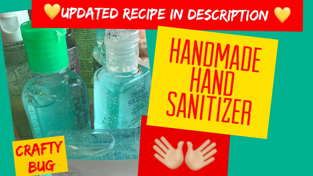 Homemade Hand Sanitizer With Aloe Vera Gel//DIY Hand ...