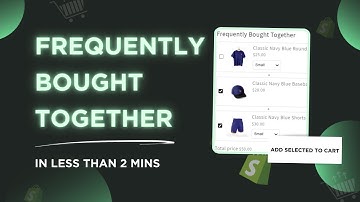 How to Set Up FREQUENTLY BOUGHT TOGETHER Upsell Products in Shopify