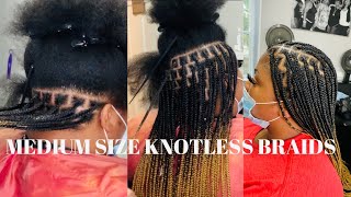 OMBRE KNOTLESS BOX BRAIDS | NEAT PARTINGS | QUICK HOW TO