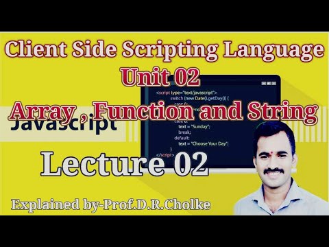 Unit 02 Array, Function and String_02 - YouTube