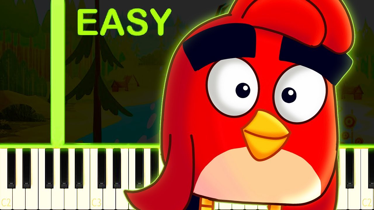 ANGRY BIRDS SUMMER MADNESS THEME - EASY Piano Tutorial
