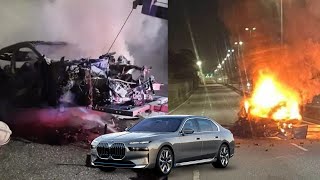 BMW i7 Crash, Fatal Accident for 19 Years Old Malaysian