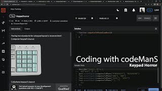Celebrity Codewars 7 kyu Keypad Horror Javascript Wealth