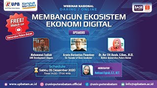 Webinar "Membangun Ekosistem Ekonomi Digital"