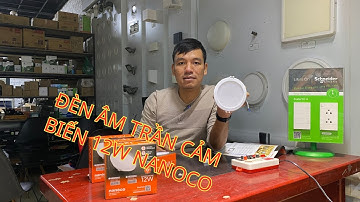 Đèn LED âm trần cảm biến chuyển động Nanoco 12W NED126S lỗ khoét 110mm