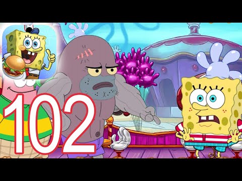 SpongeBob Krusty Cook Off GLOVE WORLD Gameplay Video Part 102 IOS Android 