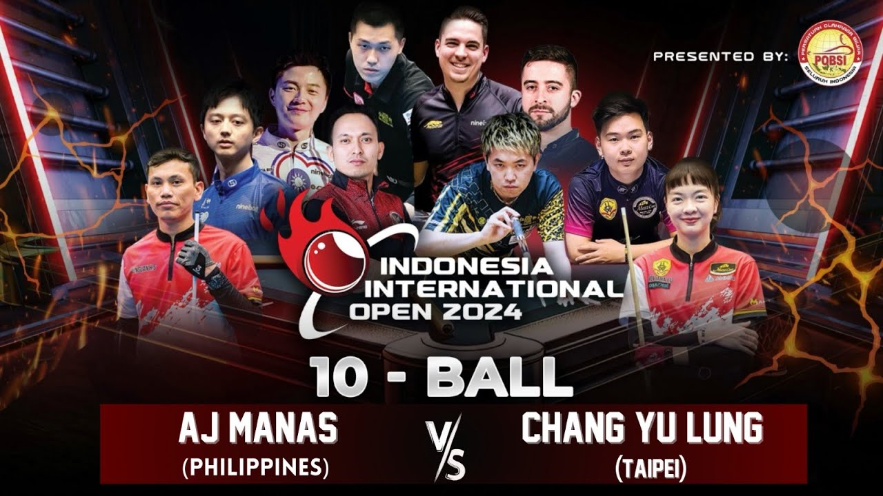 FULL MATCH INDONESIA INTERNATIONAL OPEN 2024 PRESENTED POBSI PHI - AJ Manas  VS TPE - Chang Yu Lung